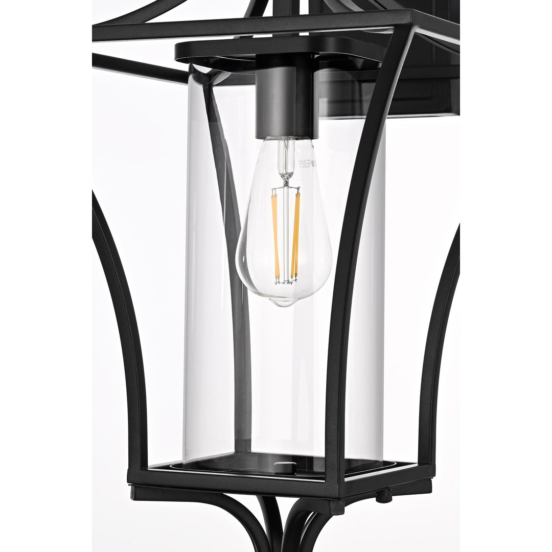 12 Inch Outdoor Wall Sconce In Black