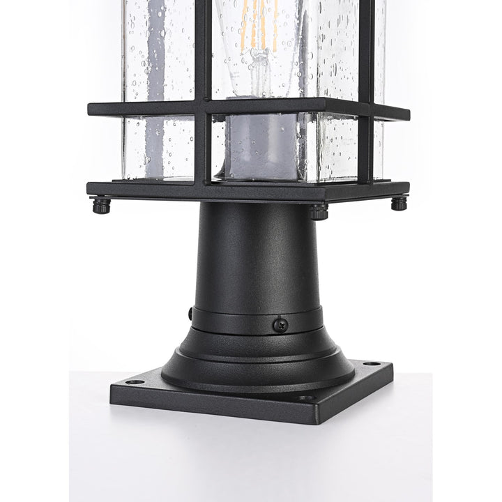 7 Inch Outdoor Post Light In Black