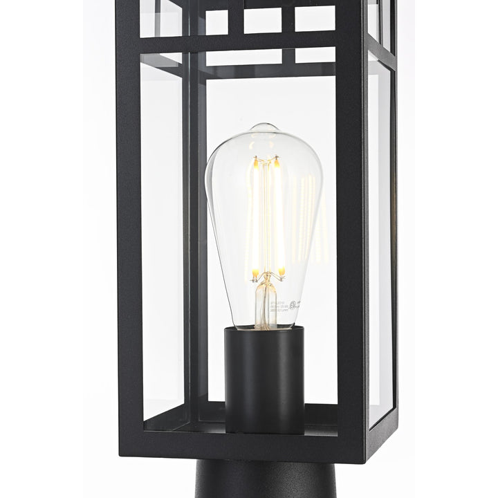6.5 Inch Outdoor Post Light In Black