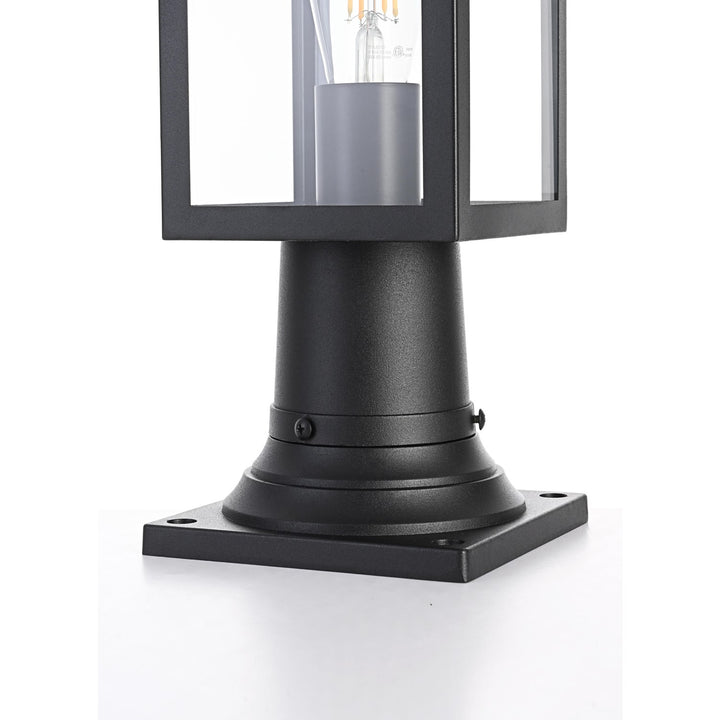 6.5 Inch Outdoor Post Light In Black