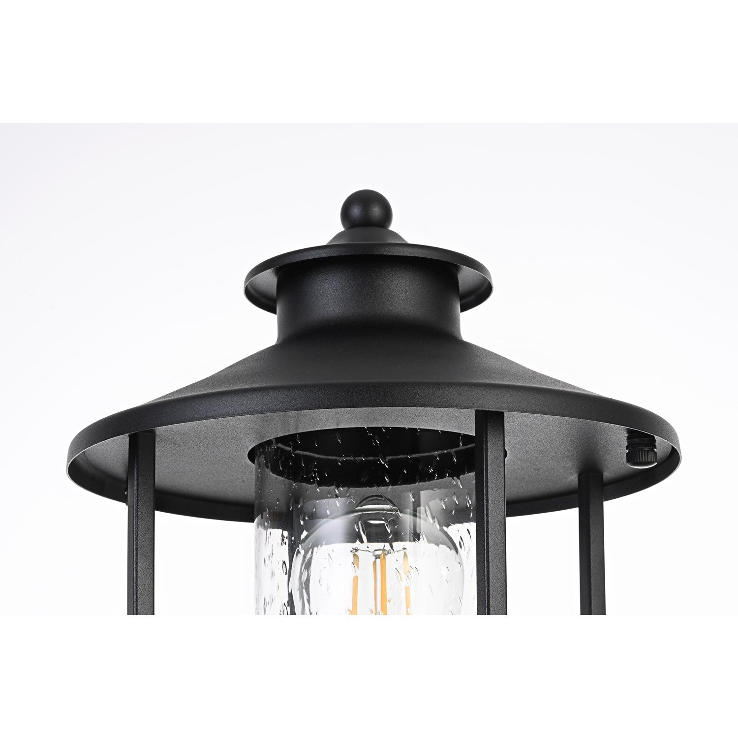 9 Inch Outdoor Post Light In Black