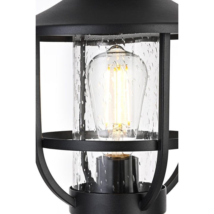 9 Inch Outdoor Post Light In Black