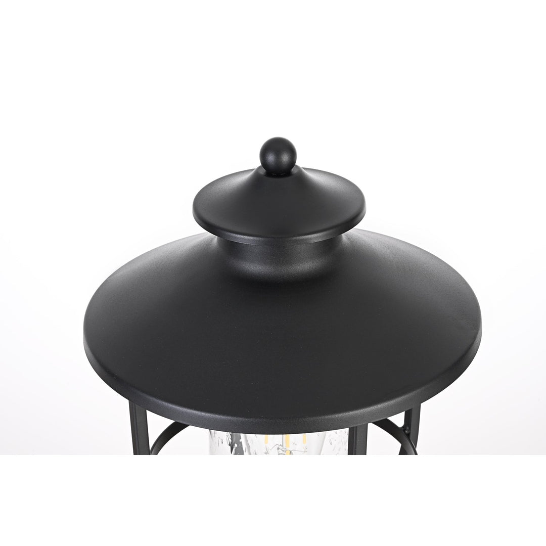 9 Inch Outdoor Post Light In Black