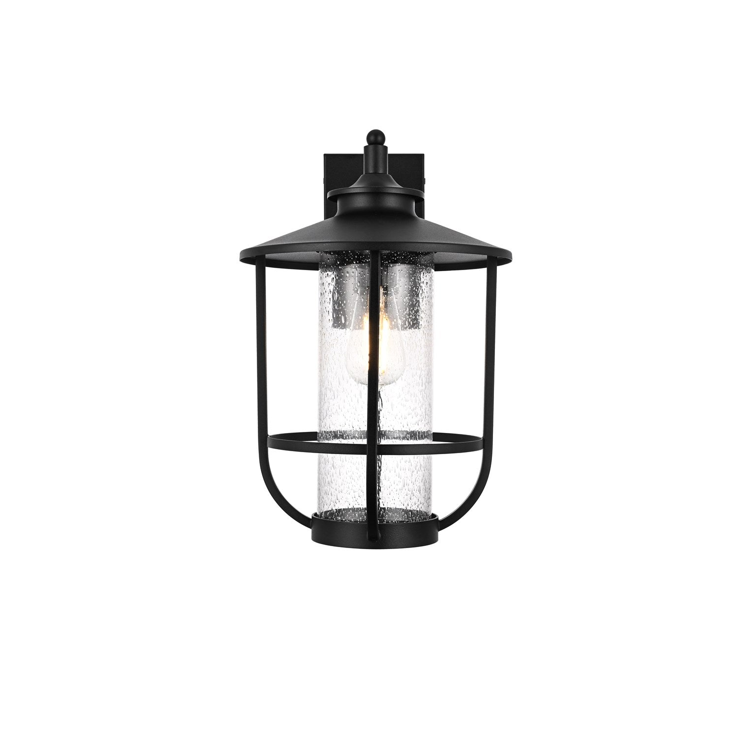 11 Inch Outdoor Wall Sconce In Black by Elegant Lighting