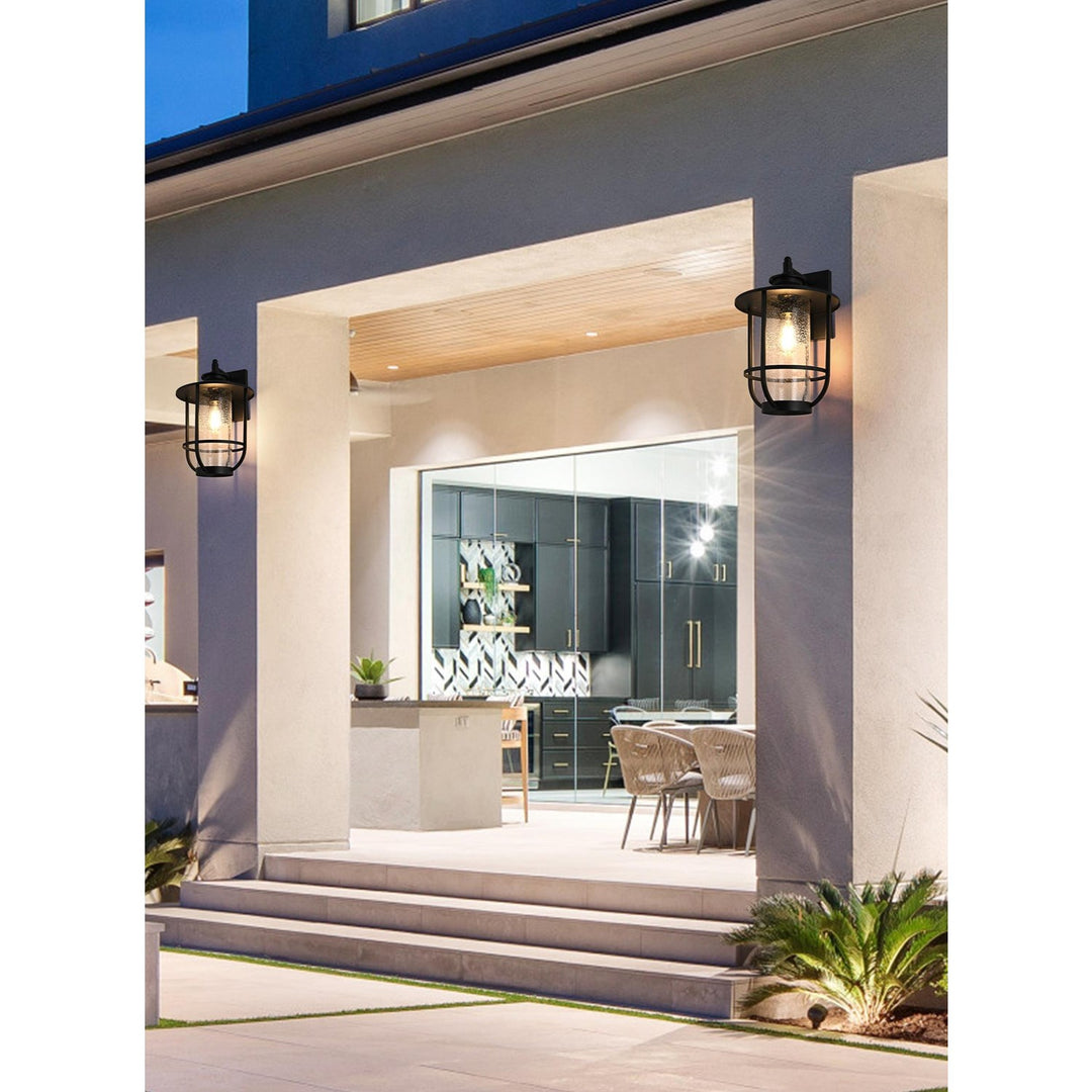 11 Inch Outdoor Wall Sconce In Black