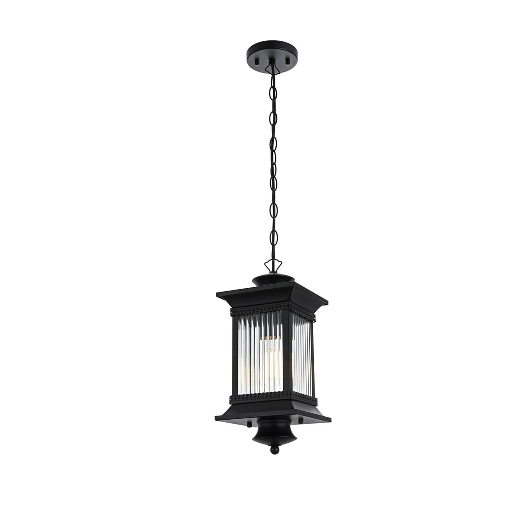 7.5 Inch Outdoor Pendant In Black