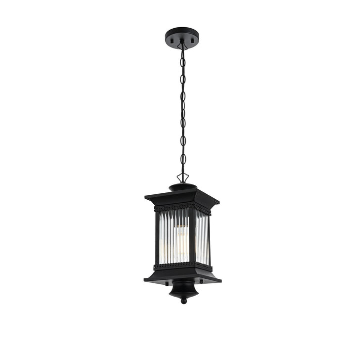 7.5 Inch Outdoor Pendant In Black
