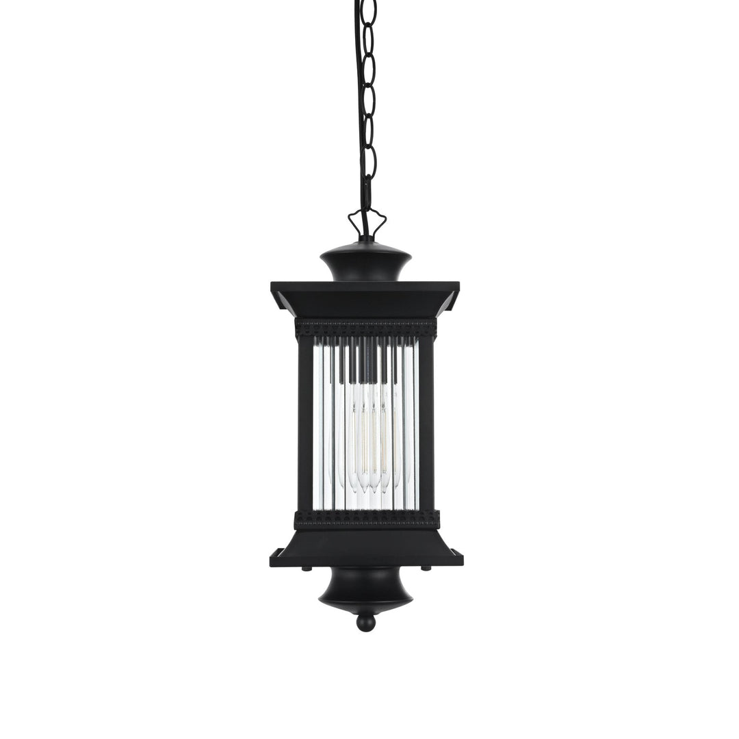 7.5 Inch Outdoor Pendant In Black