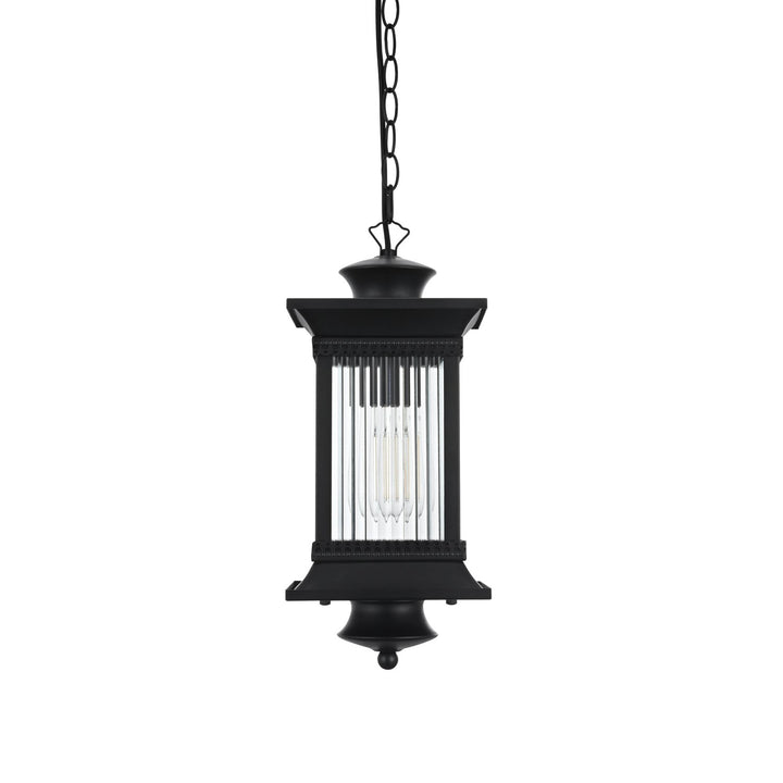 7.5 Inch Outdoor Pendant In Black
