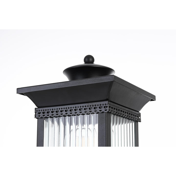 7.5 Inch Outdoor Post Light In Black