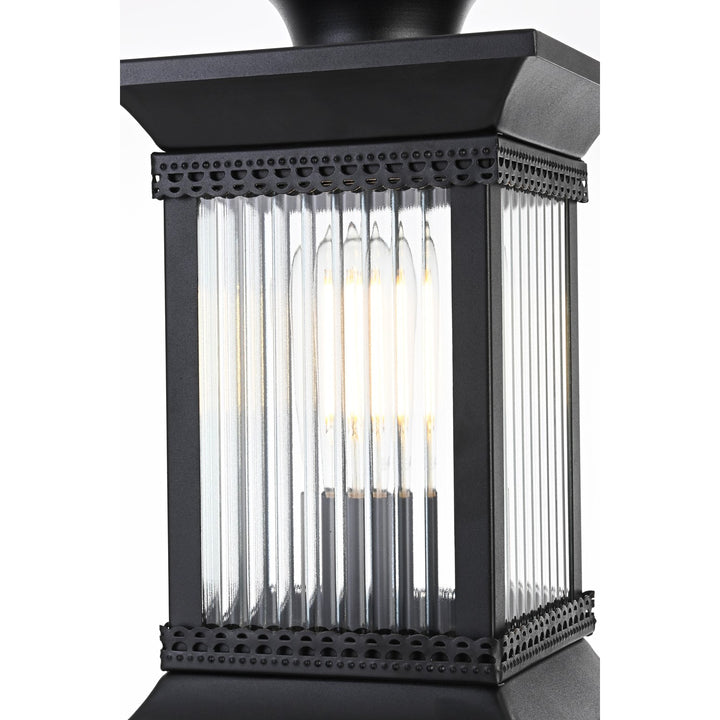 7.5 Inch Outdoor Post Light In Black