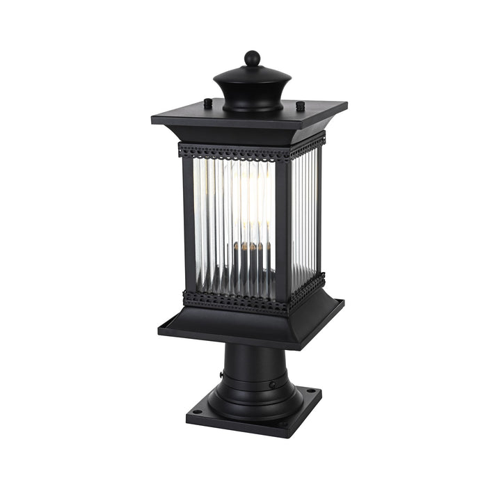 7.5 Inch Outdoor Post Light In Black