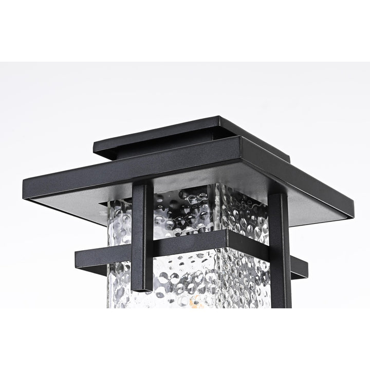 6 Inch Outdoor Post Light In Black