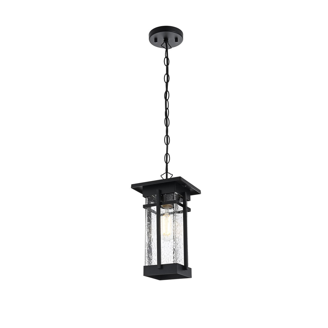 6.5 Inch Outdoor Pendant In Black