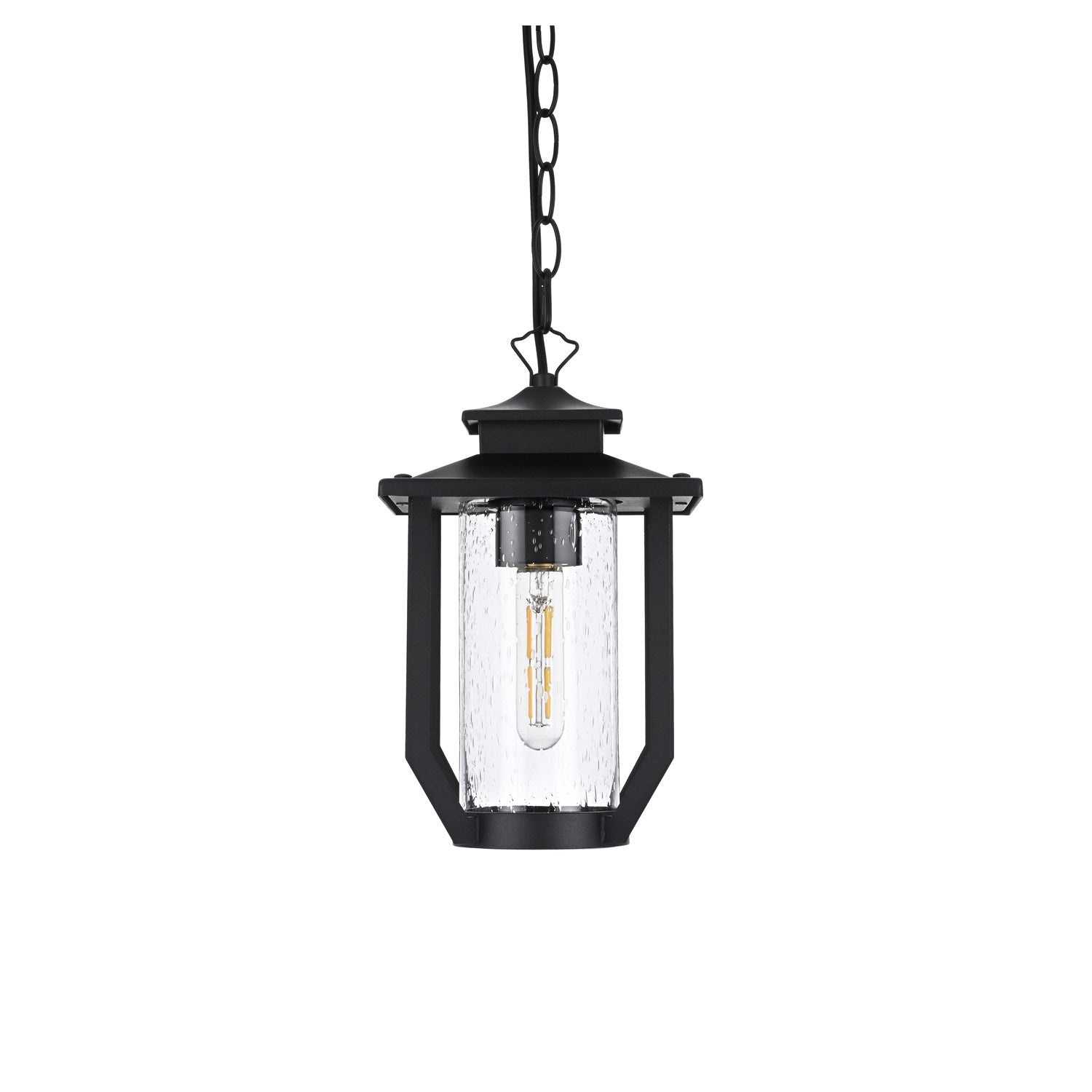 7 Inch Outdoor Pendant In Black