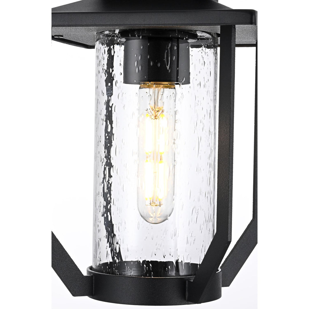 7 Inch Outdoor Pendant In Black