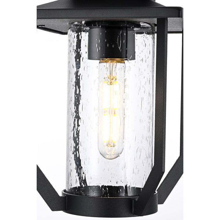 7 Inch Outdoor Pendant In Black