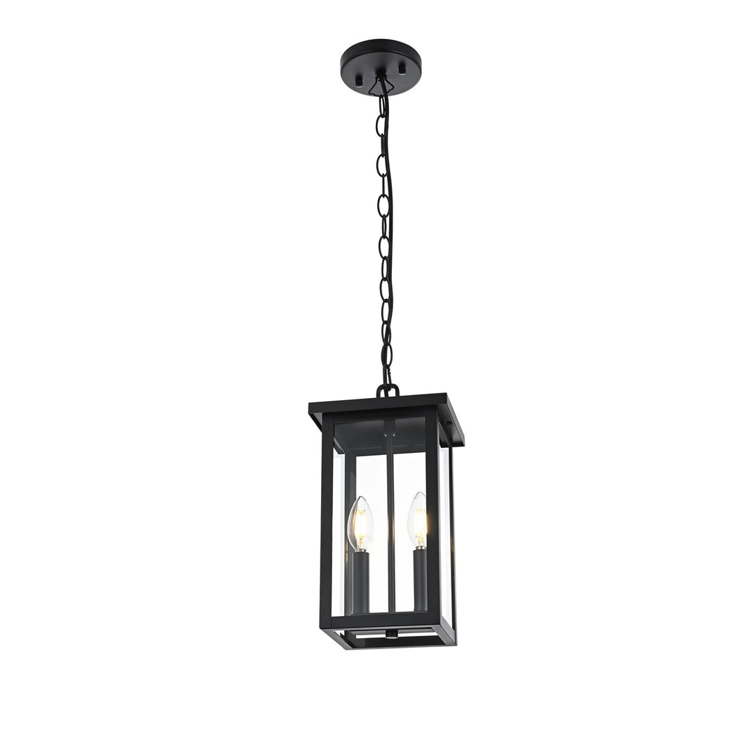 7 Inch Outdoor Pendant In Black