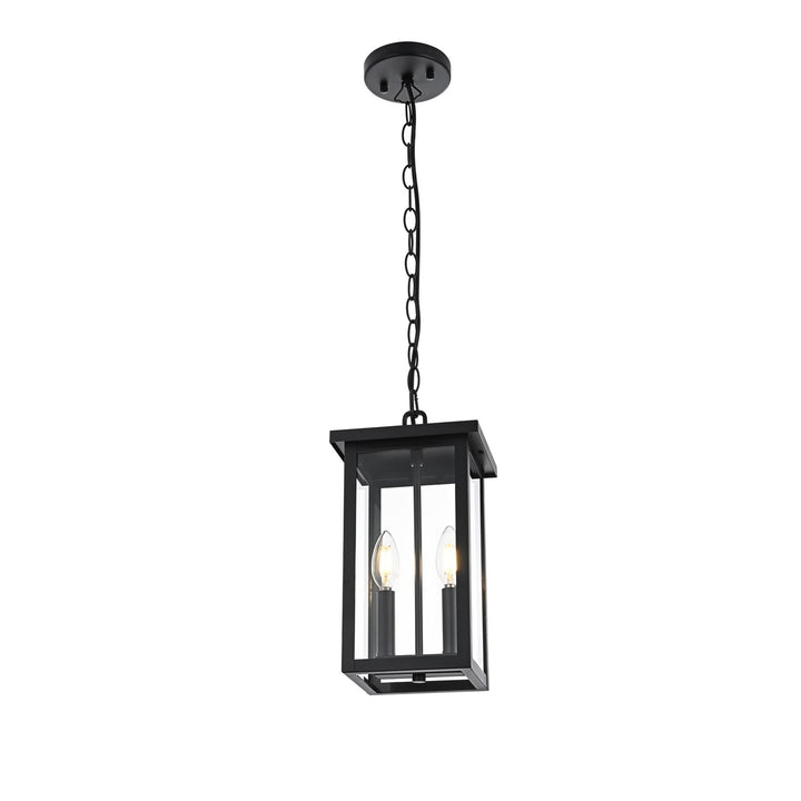 7 Inch Outdoor Pendant In Black