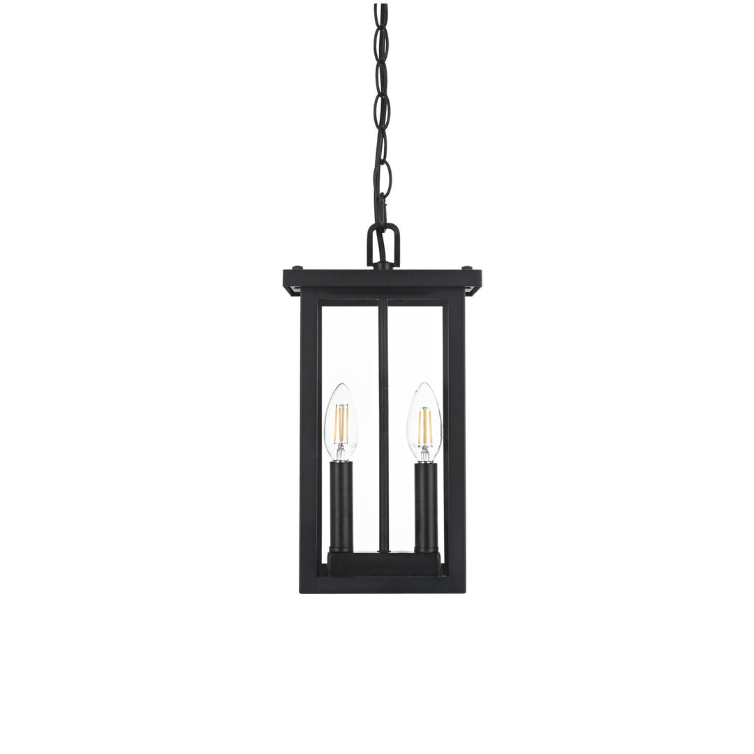 7 Inch Outdoor Pendant In Black