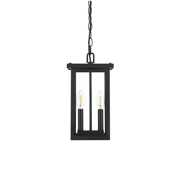 7 Inch Outdoor Pendant In Black