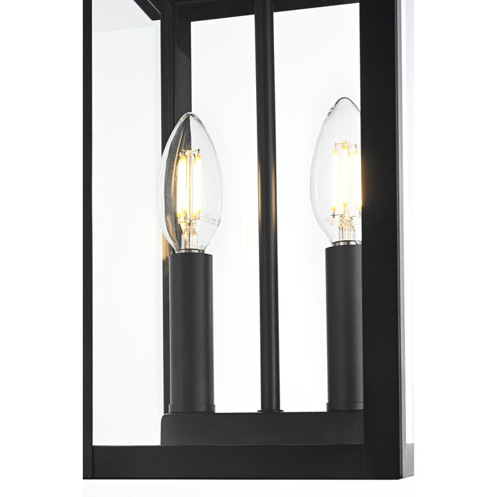 7 Inch Outdoor Pendant In Black