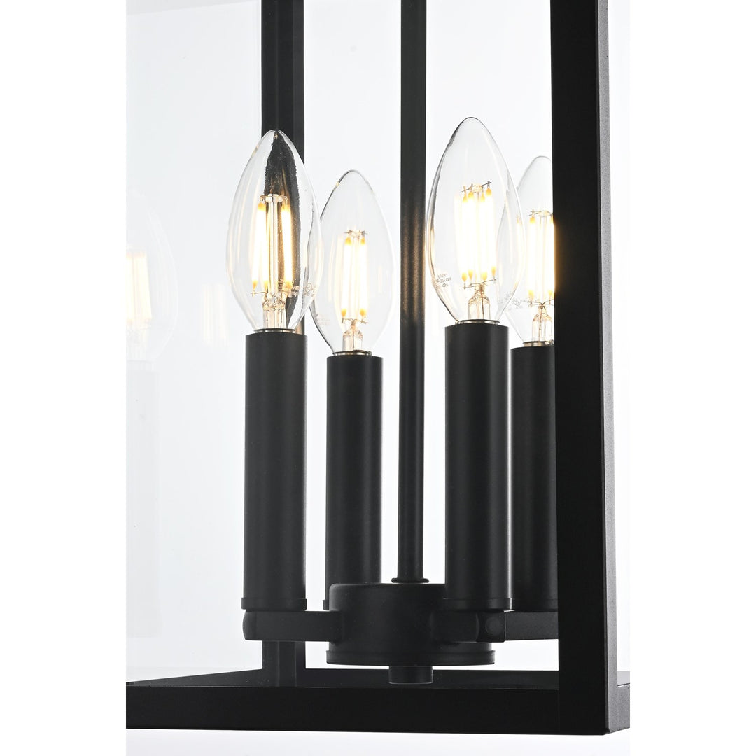 9 Inch Outdoor Pendant In Black