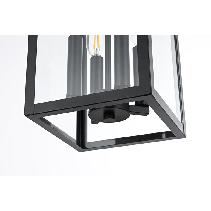 9 Inch Outdoor Pendant In Black