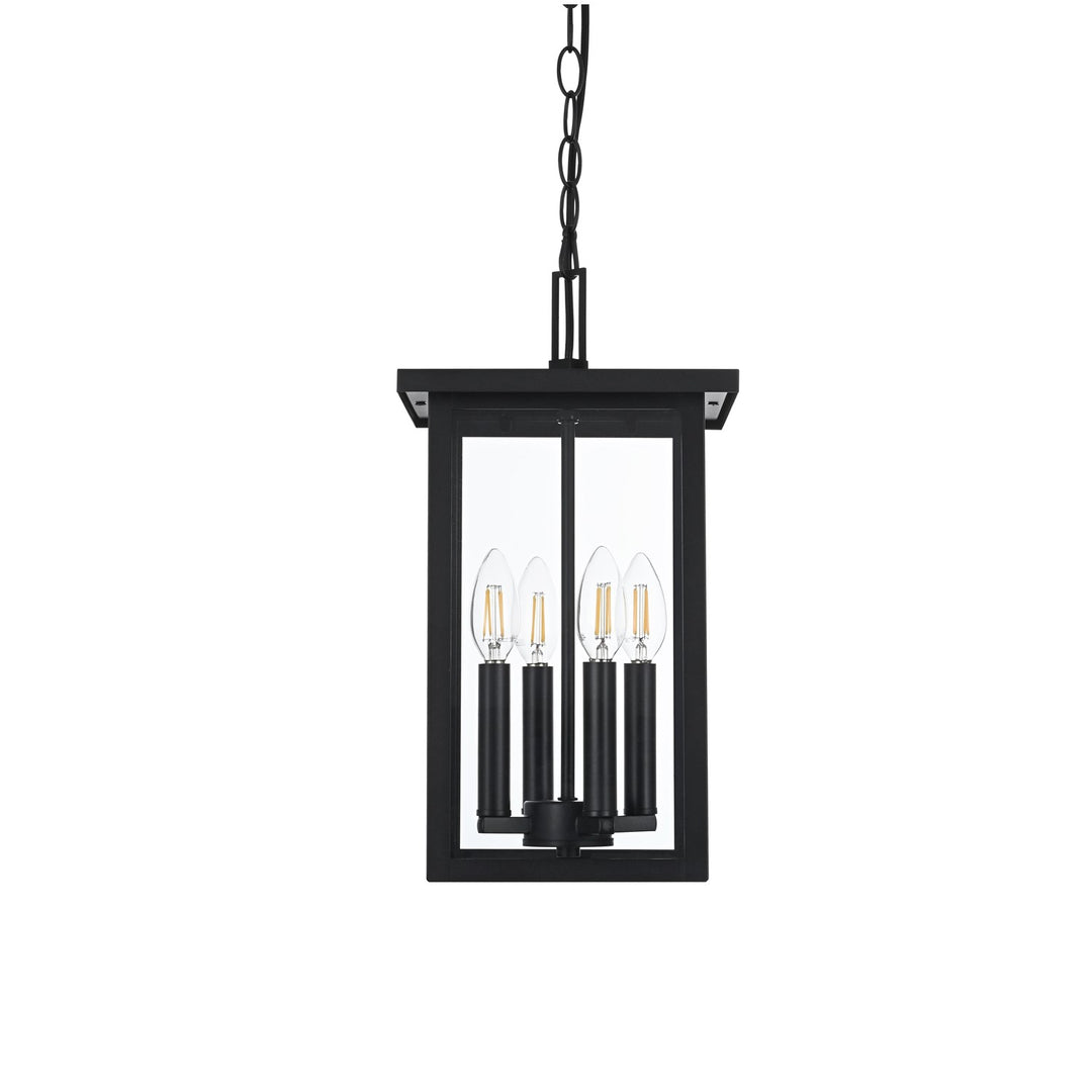 9 Inch Outdoor Pendant In Black