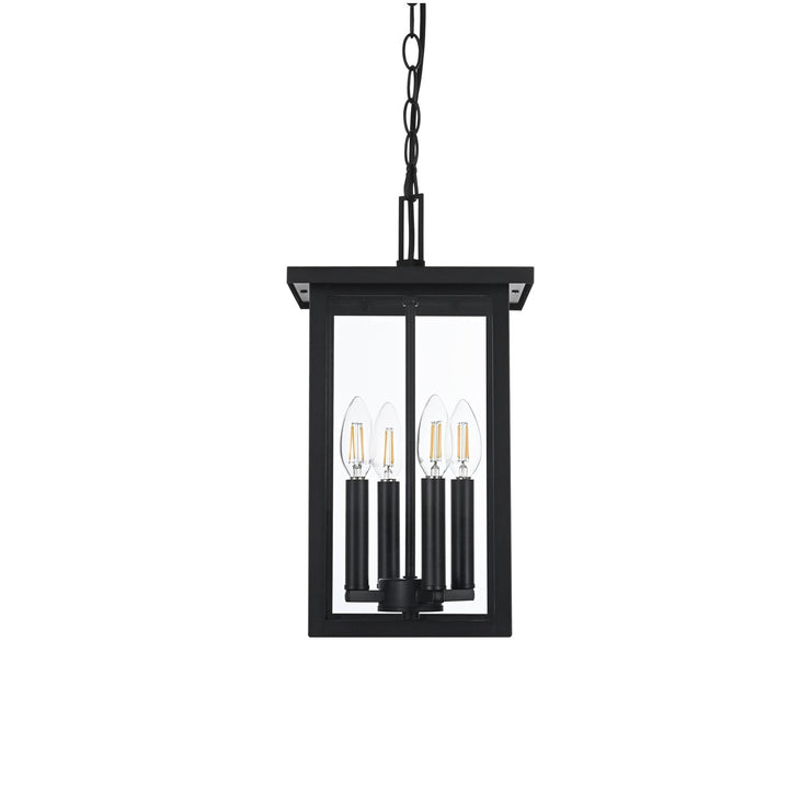 9 Inch Outdoor Pendant In Black
