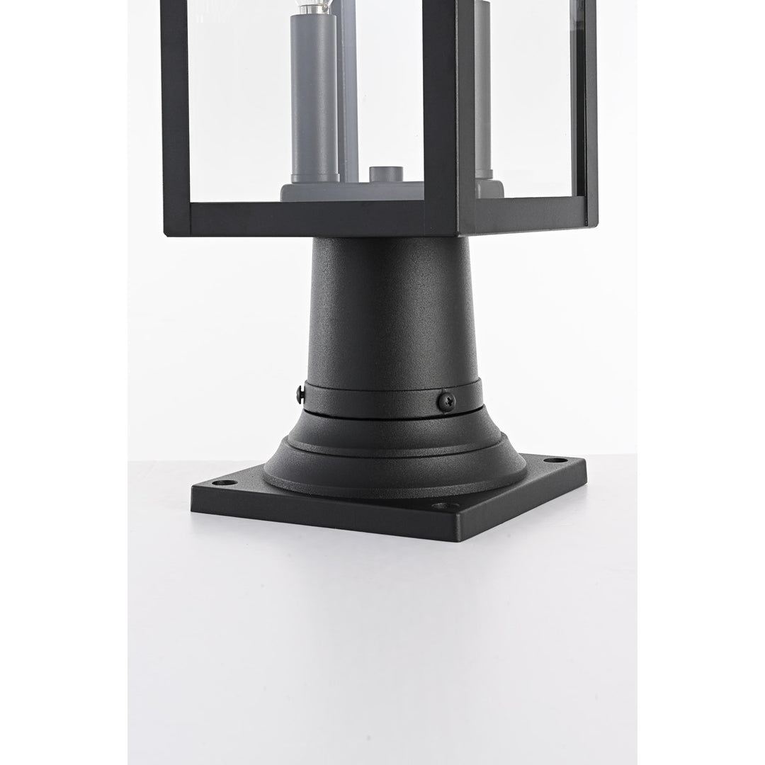 7 Inch Outdoor Post Light In Black