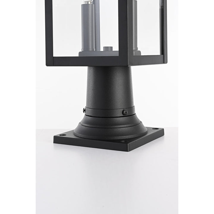 7 Inch Outdoor Post Light In Black