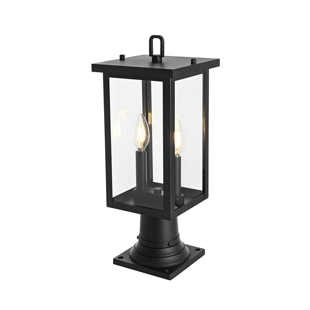 7 Inch Outdoor Post Light In Black