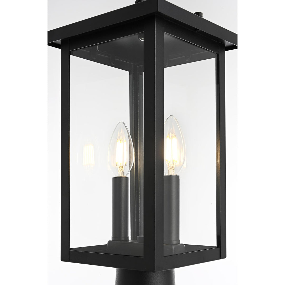 7 Inch Outdoor Post Light In Black