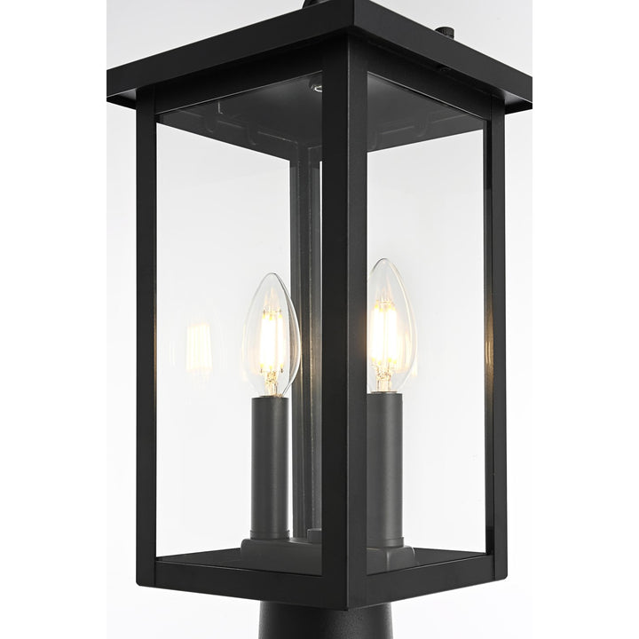 7 Inch Outdoor Post Light In Black