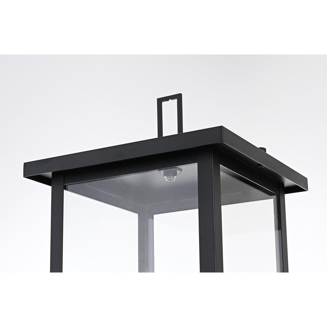 9 Inch Outdoor Post Light In Black