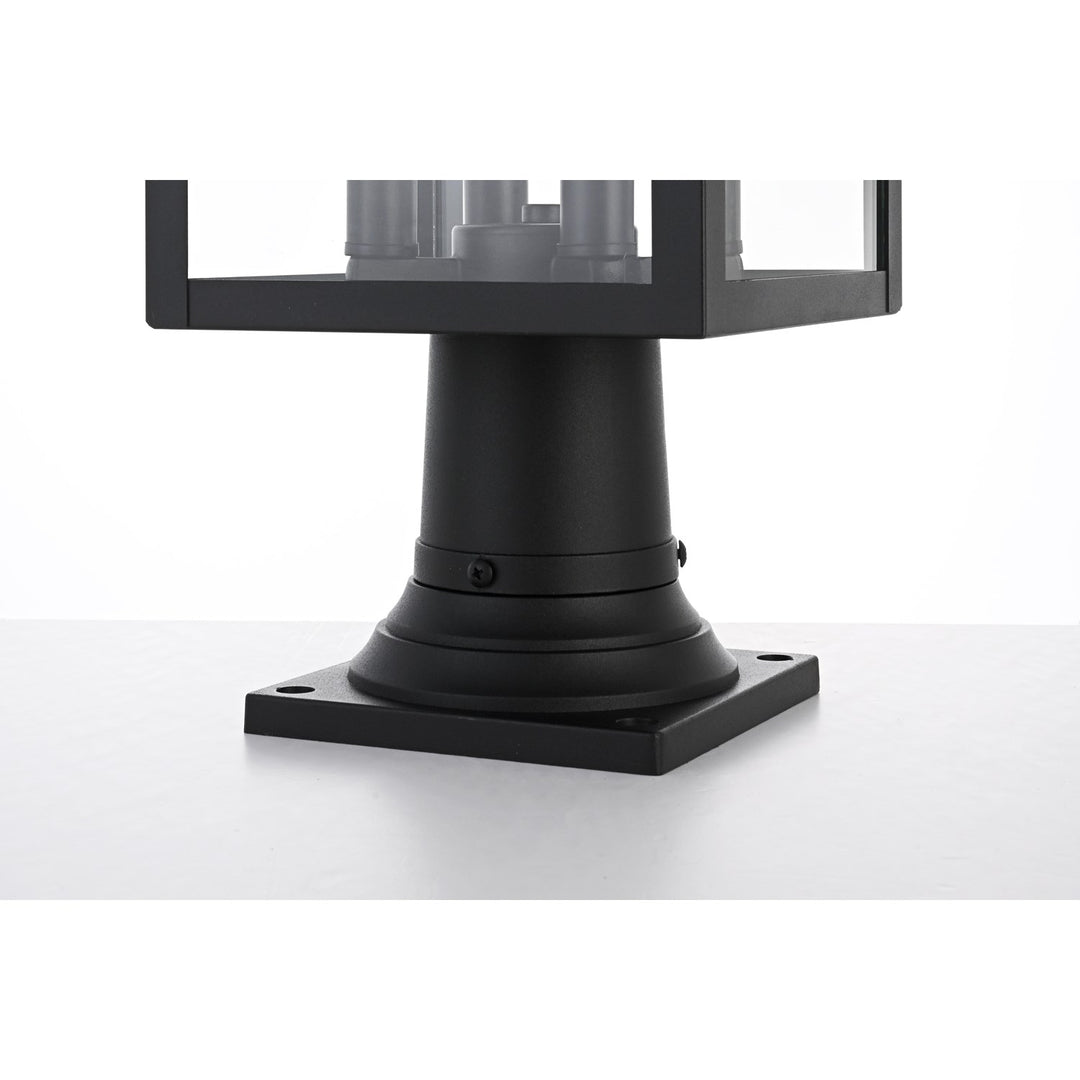 9 Inch Outdoor Post Light In Black
