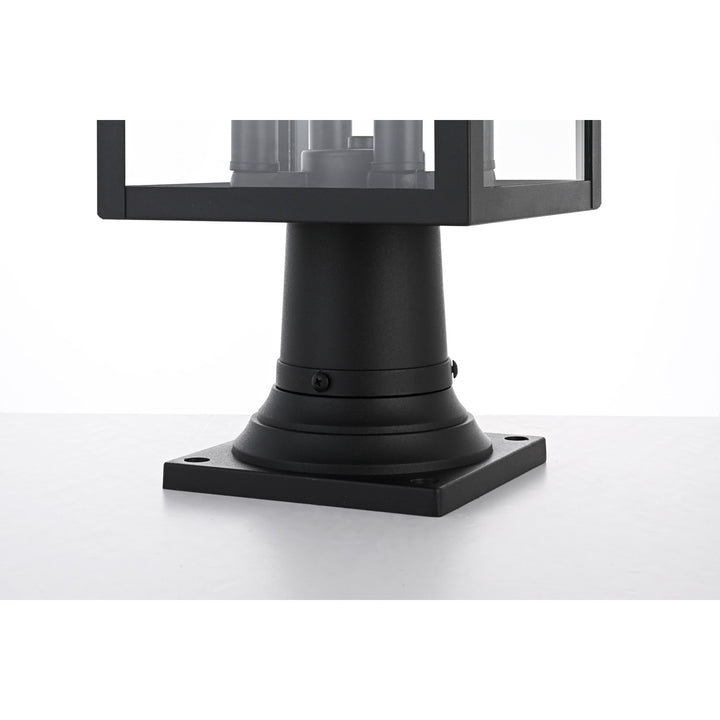 9 Inch Outdoor Post Light In Black