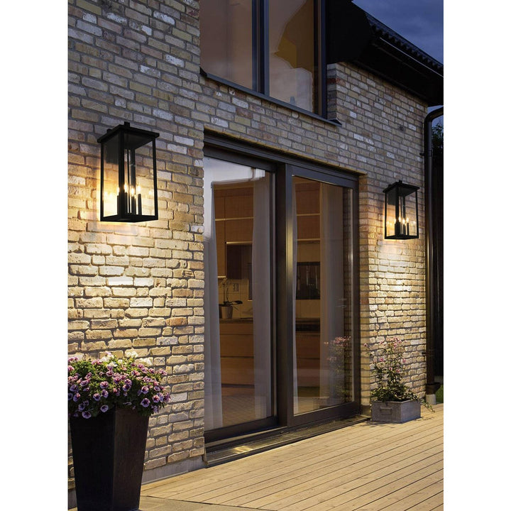 12 Inch Outdoor Wall Sconce In Black