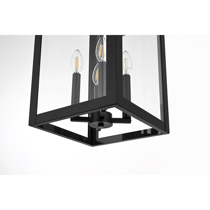 12 Inch Outdoor Wall Sconce In Black