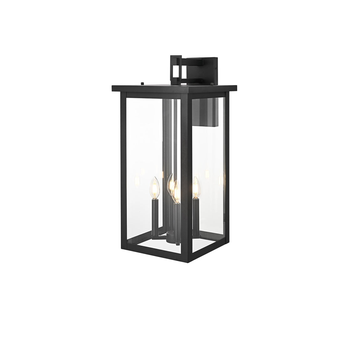 12 Inch Outdoor Wall Sconce In Black