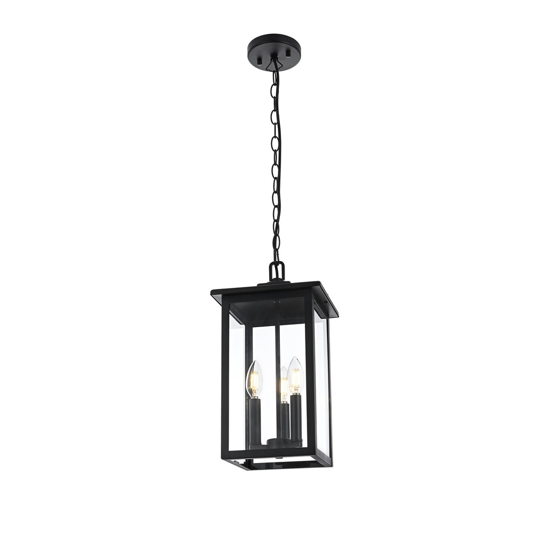 9 Inch Outdoor Pendant In Black