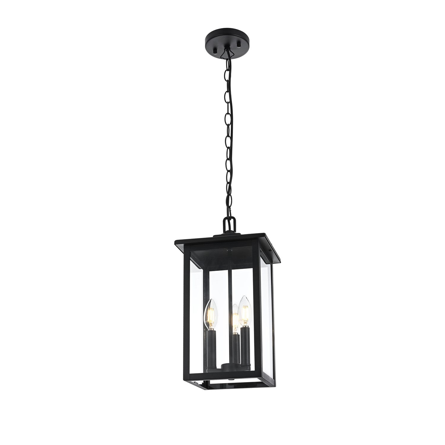 9 Inch Outdoor Pendant In Black