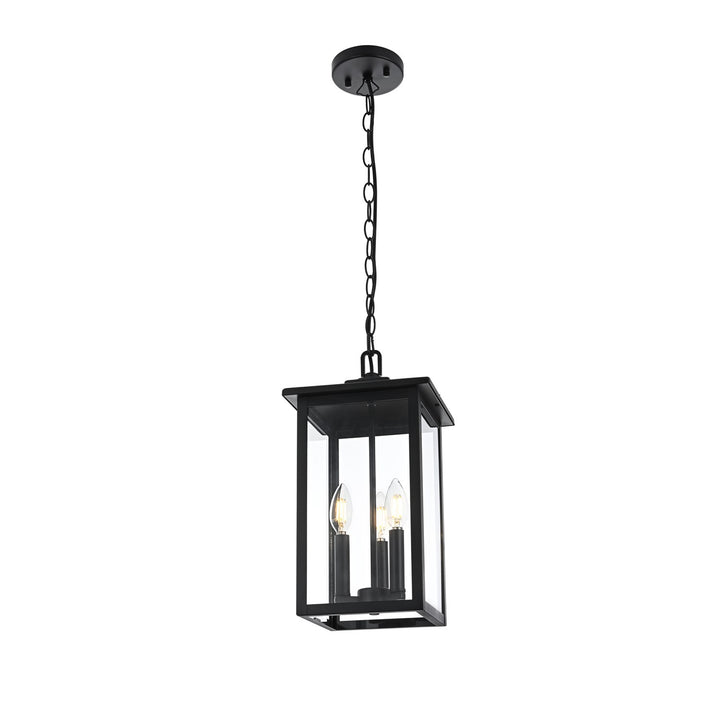 9 Inch Outdoor Pendant In Black