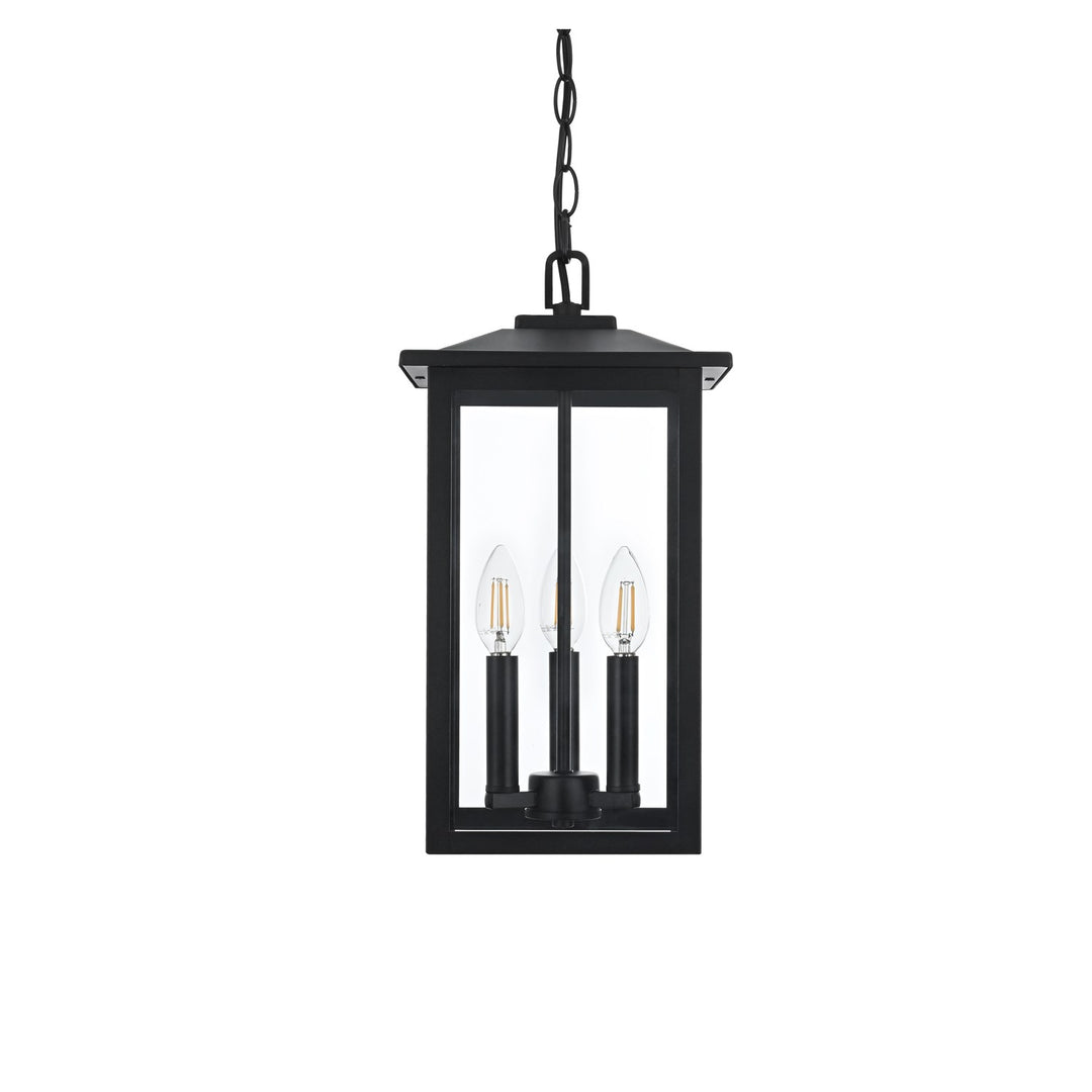 9 Inch Outdoor Pendant In Black