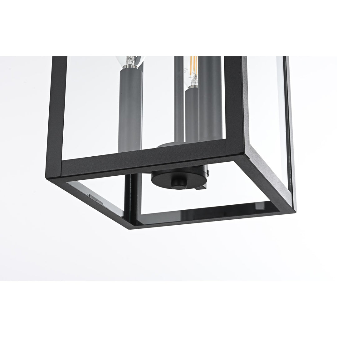 9 Inch Outdoor Pendant In Black