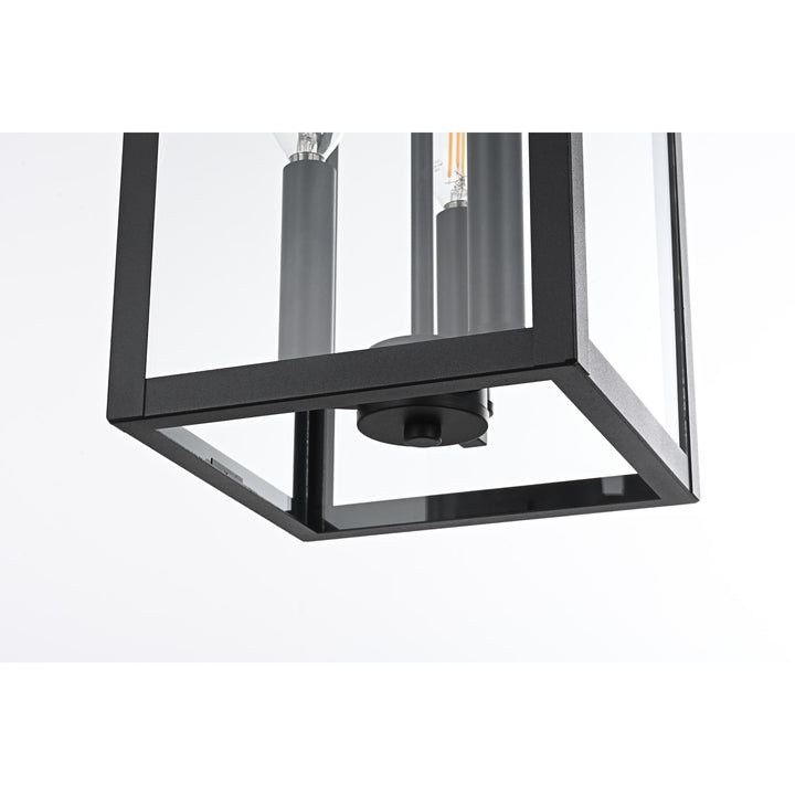 9 Inch Outdoor Pendant In Black
