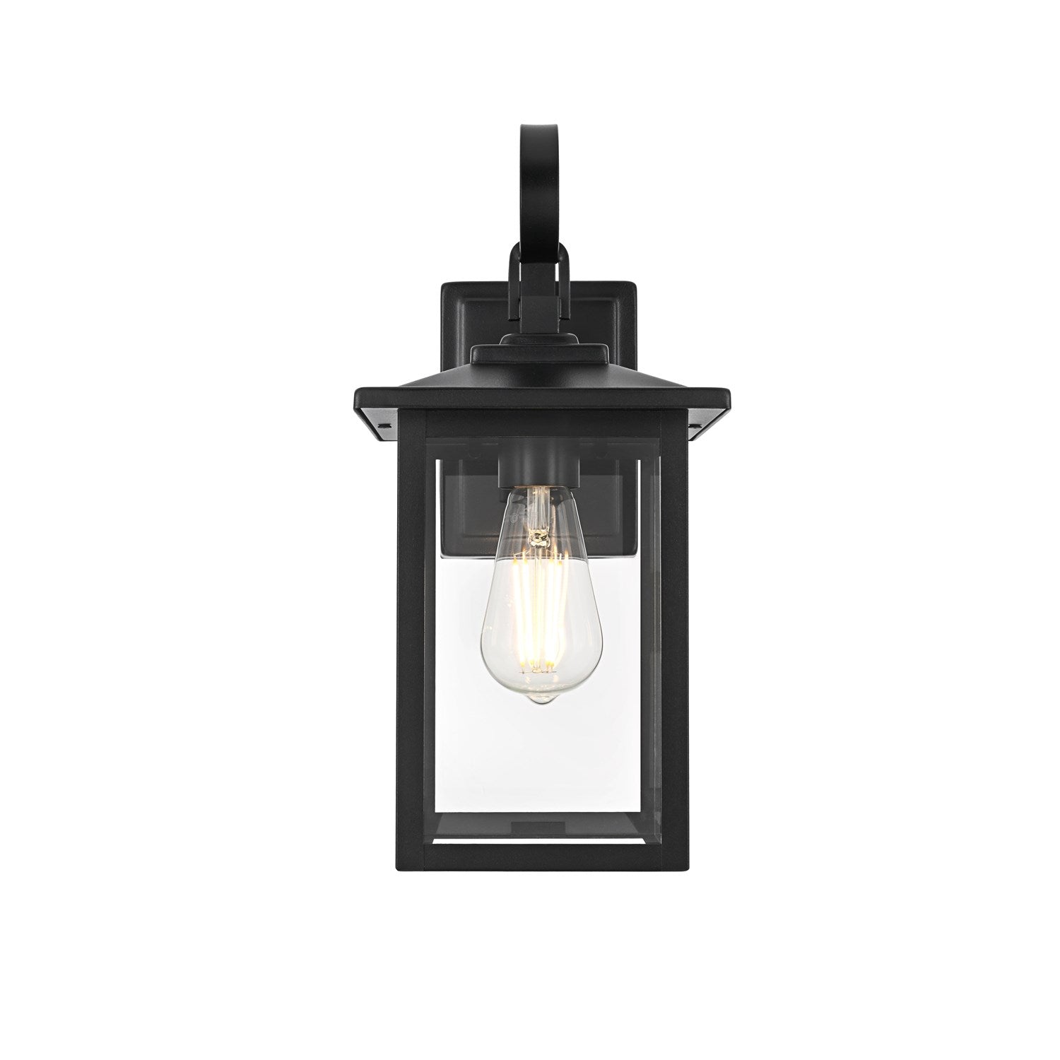 7 Inch Outdoor Wall Sconce In Black by Elegant Lighting