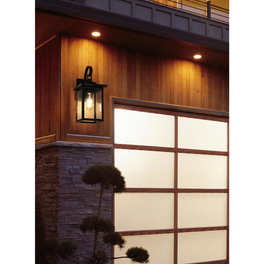 7 Inch Outdoor Wall Sconce In Black