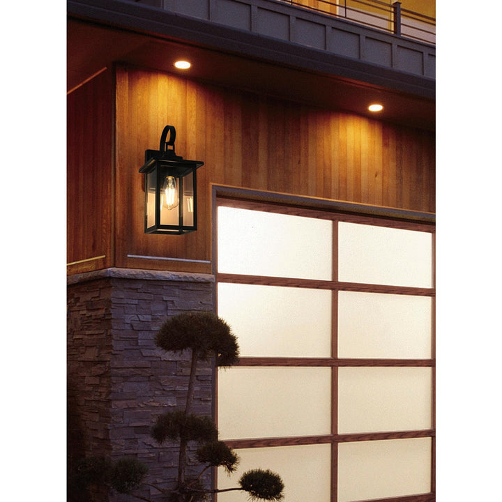 7 Inch Outdoor Wall Sconce In Black